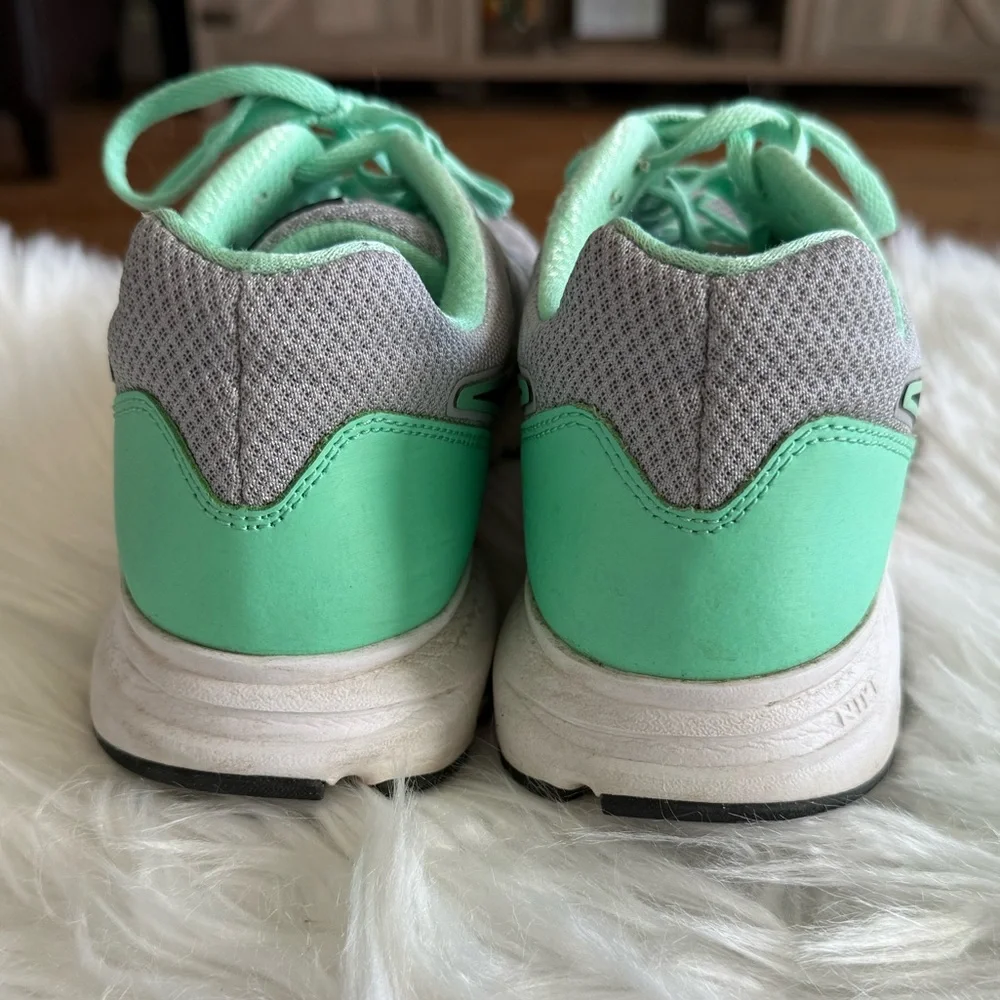 Nike | Women’s Size 10 Nike Downshifter 6 Sneakers in Gray and Teal, Black Swoop